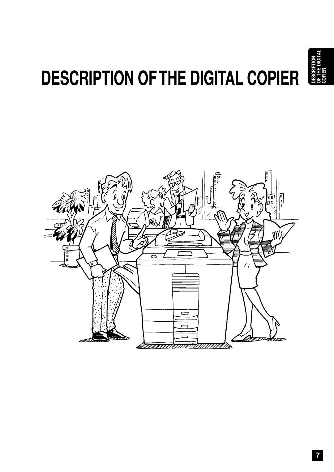 Sharp AR-650 operation manual Description Of The Digital Copier 