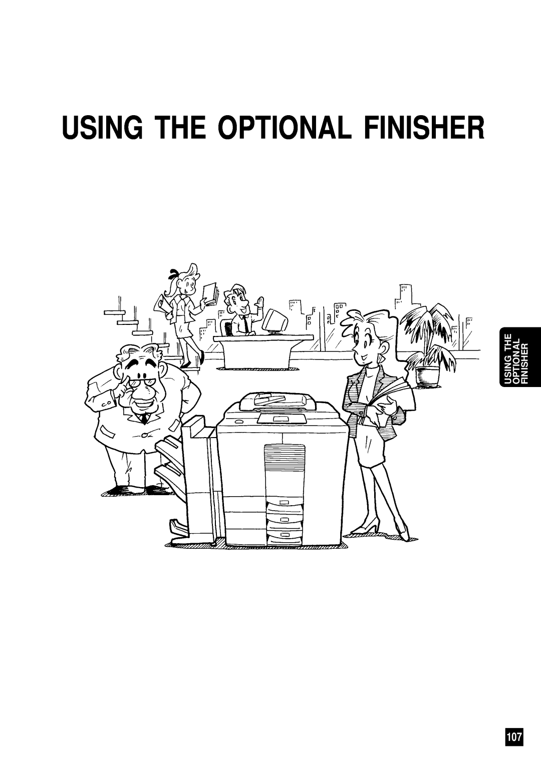 Sharp AR-650 operation manual Using The Optional Finisher, Finisher Optional 