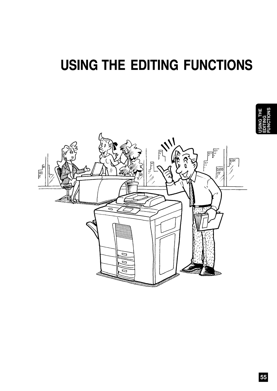 Sharp AR-650 operation manual Using The Editing Functions, Functions Editing 