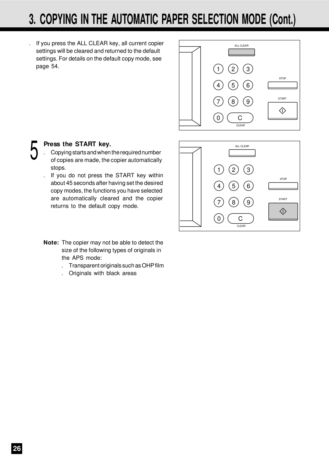 Sharp AR-650 operation manual Copying in the Automatic Paper Selection Mode 