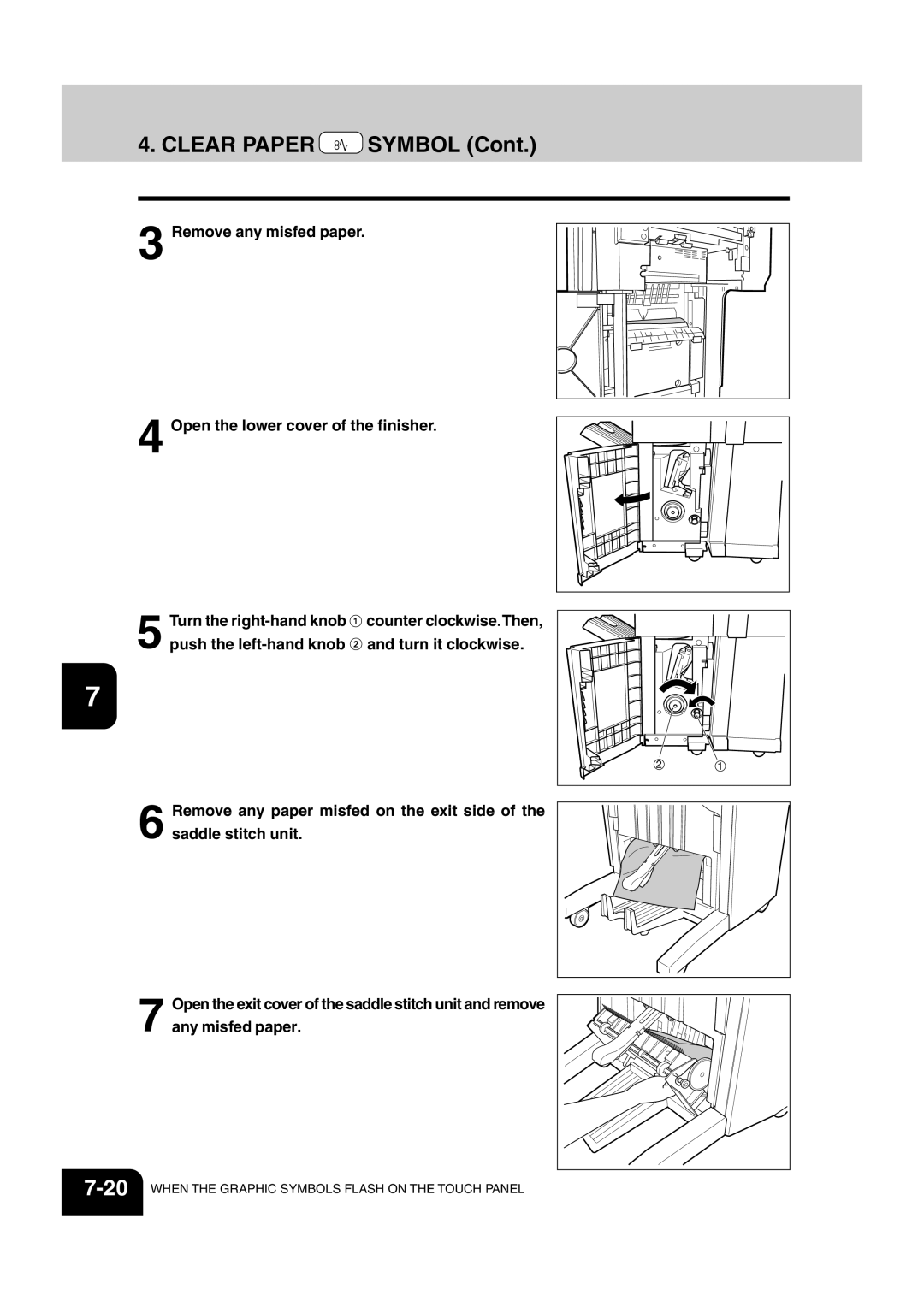 Sharp AR-651, AR-810 operation manual Counter clockwise.Then 