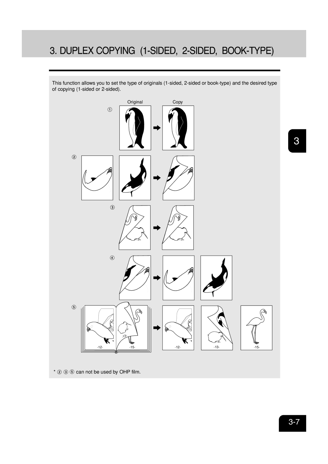 Sharp AR-810, AR-651 operation manual Duplex Copying 1-SIDED, 2-SIDED, BOOK-TYPE 