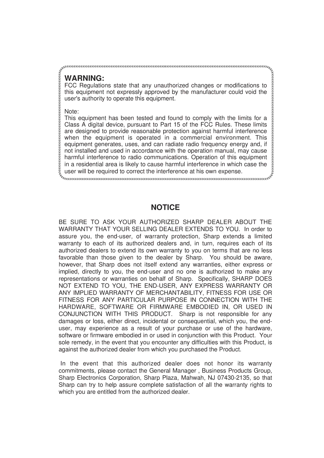 Sharp AR-C160 operation manual 