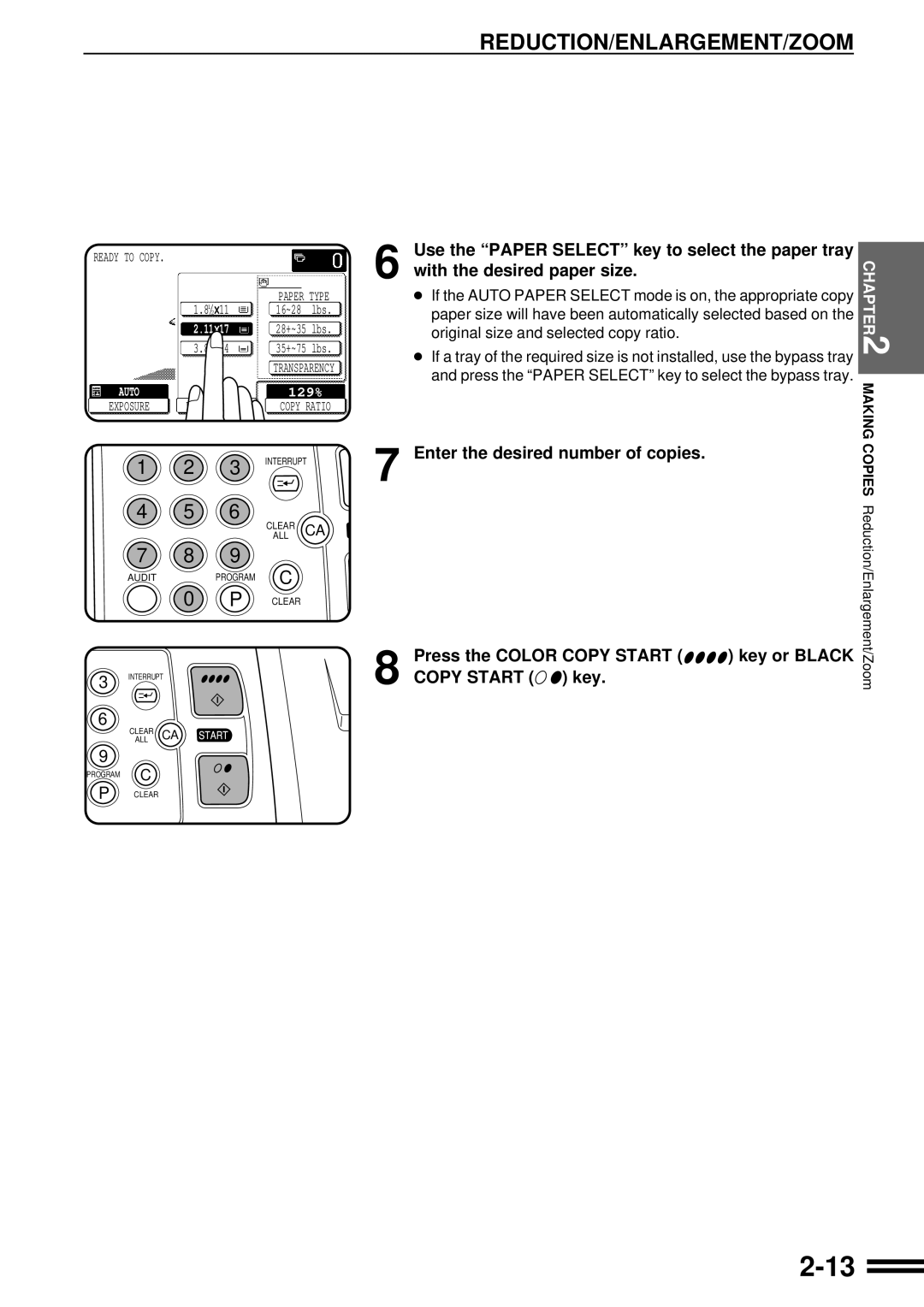 Sharp AR-C160 operation manual 129% 