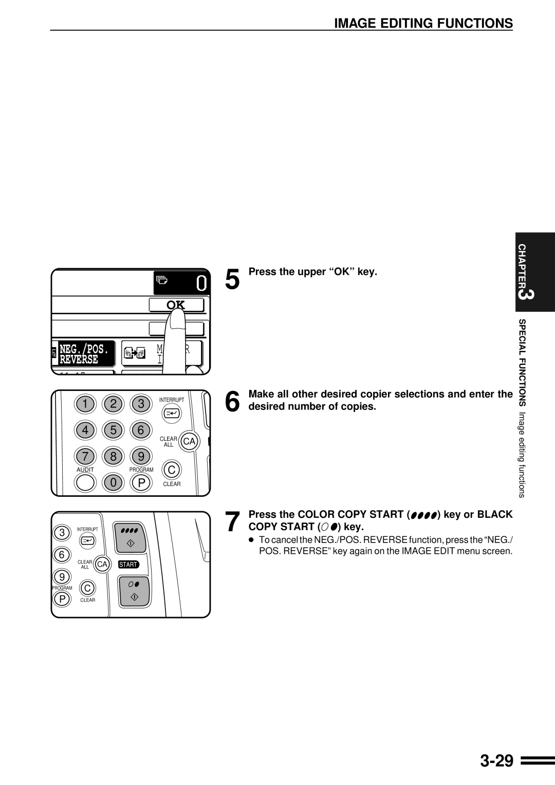 Sharp AR-C160 operation manual Reverse 