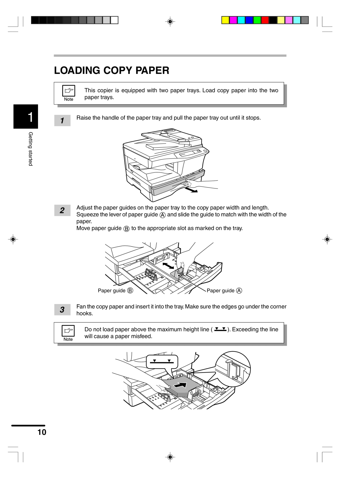 Sharp AR-F152 operation manual Loading Copy Paper 