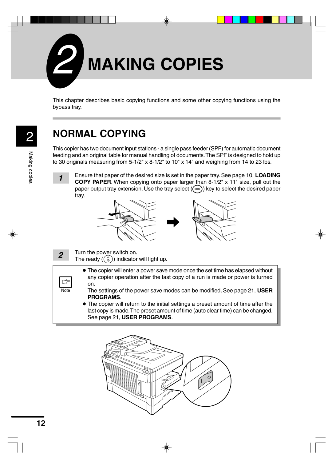 Sharp AR-F152 operation manual Making Copies, Normal Copying 