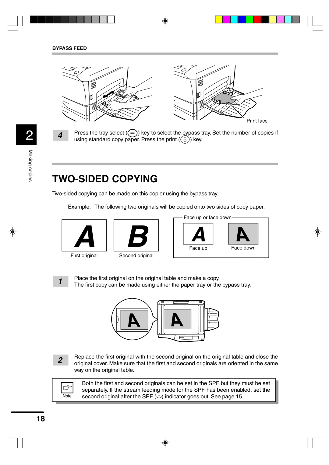 Sharp AR-F152 operation manual Two-Sided Copying 