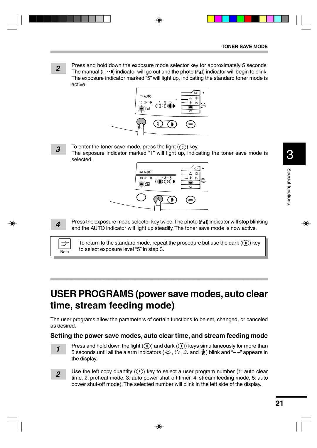 Sharp AR-F152 operation manual Toner Save Mode 