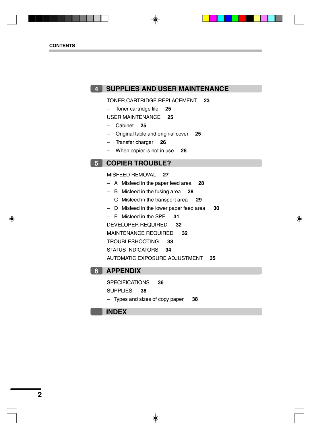 Sharp AR-F152 operation manual Appendix 