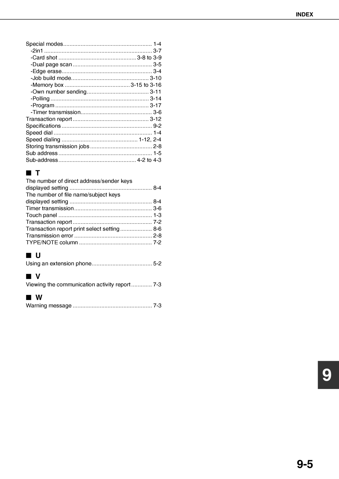 Sharp AR-FX12 operation manual 15 to, Viewing the communication activity report 