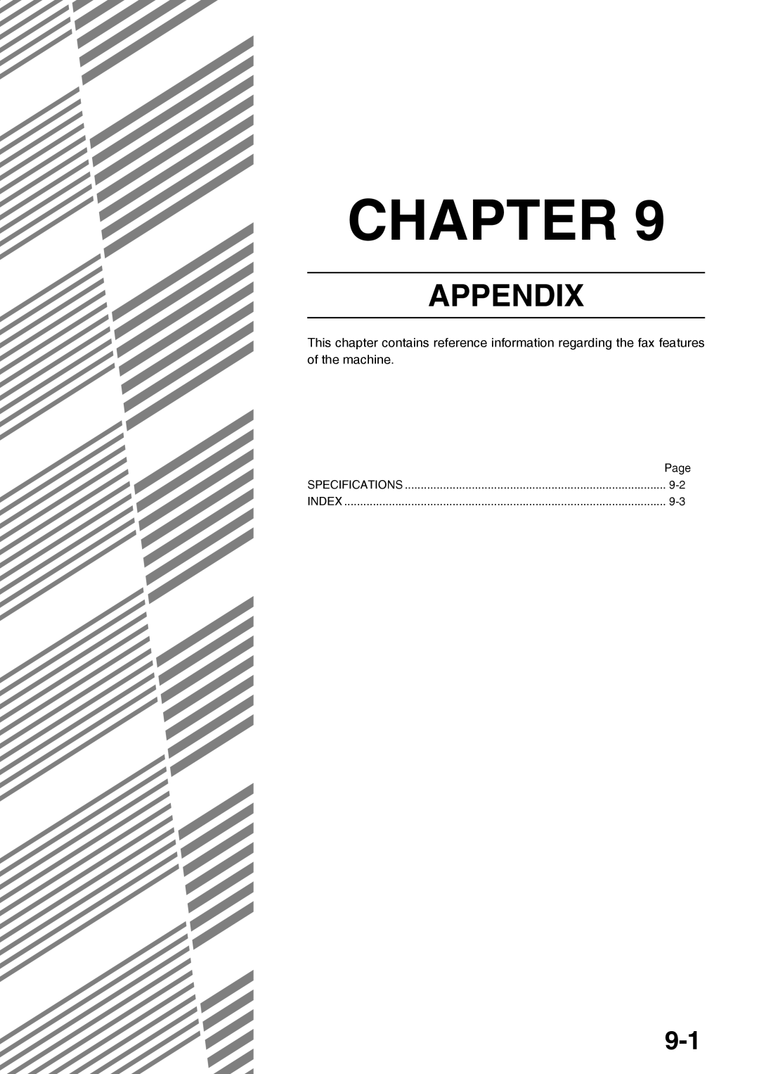 Sharp AR-FX12 operation manual Appendix 