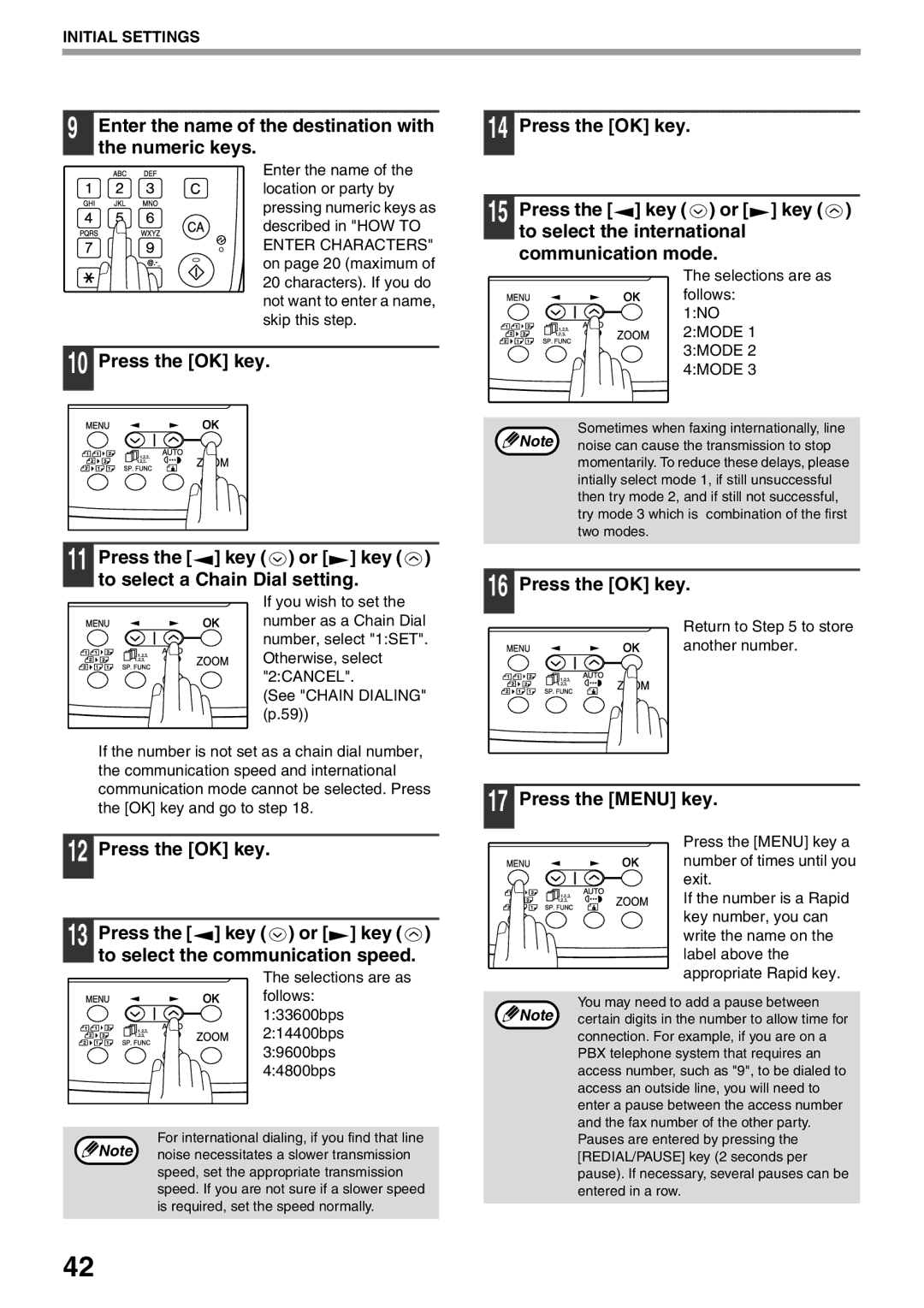 Sharp AR-FX9 manual Enter the name of the destination with the numeric keys 