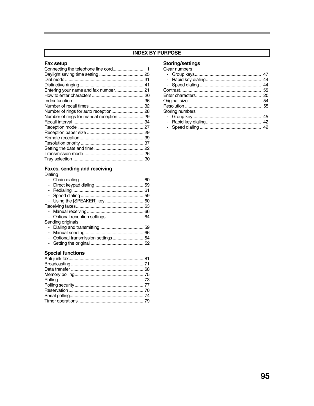 Sharp AR-FX9 appendix Sending originals, Manual sending 