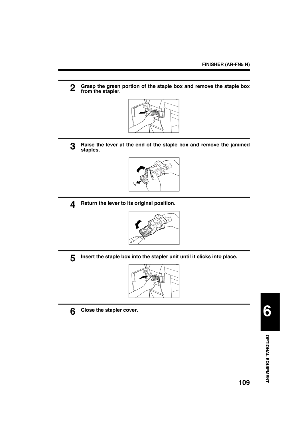 Sharp AR-M208 operation manual Staples 