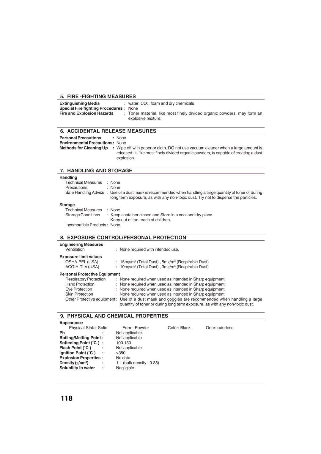 Sharp AR-M208 operation manual 118 