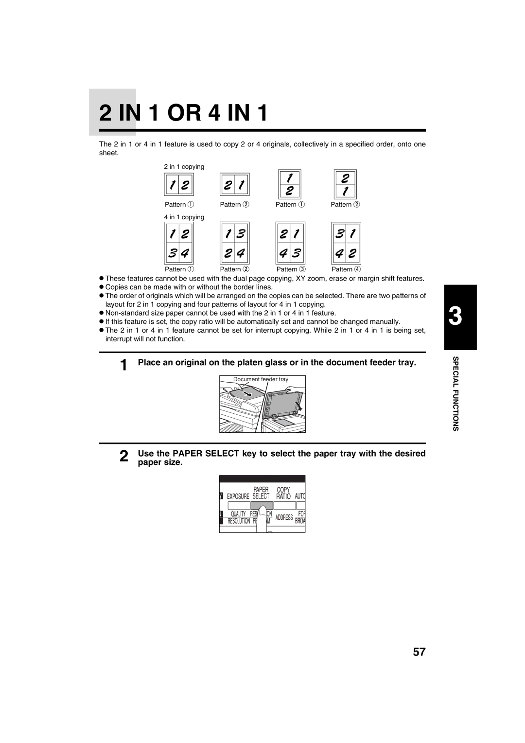 Sharp AR-M208 operation manual 1 or 4 