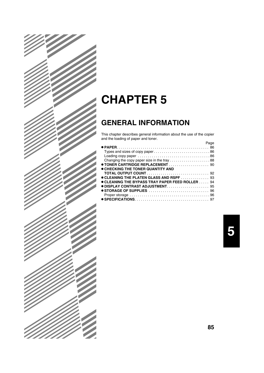 Sharp AR-M208 operation manual General Information 