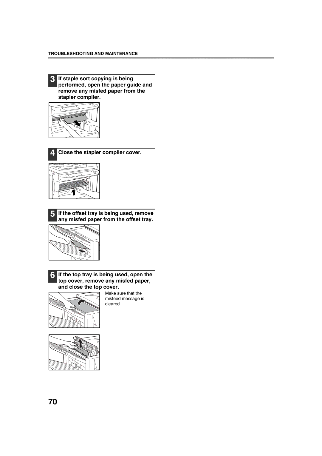 Sharp AR-M276, AR-M236 operation manual Troubleshooting and Maintenance 