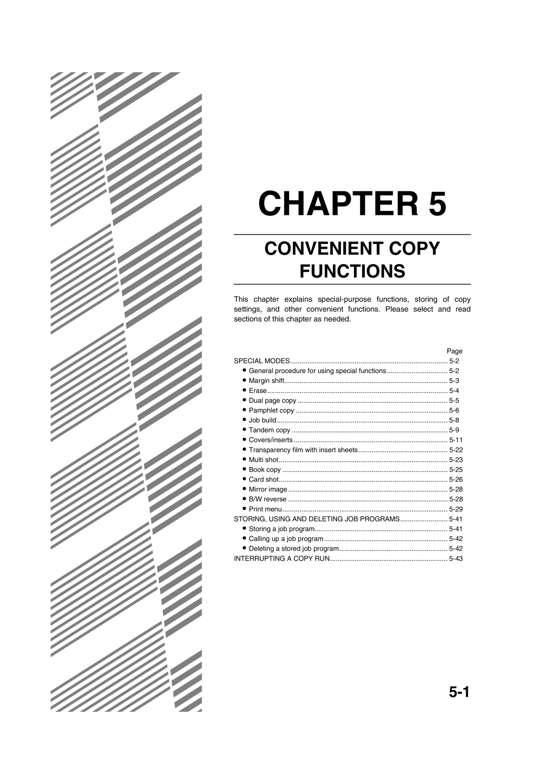 Sharp AR-M351U AR-M451U AR-M351N AR-M451N specifications Convenient Copy Functions 