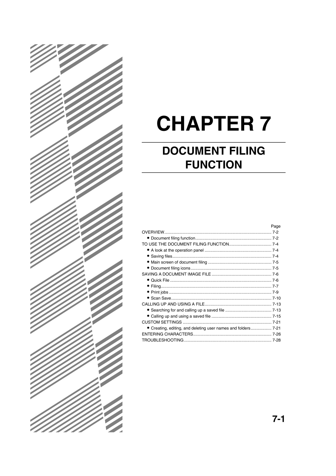 Sharp AR-M451N specifications Document Filing Function 