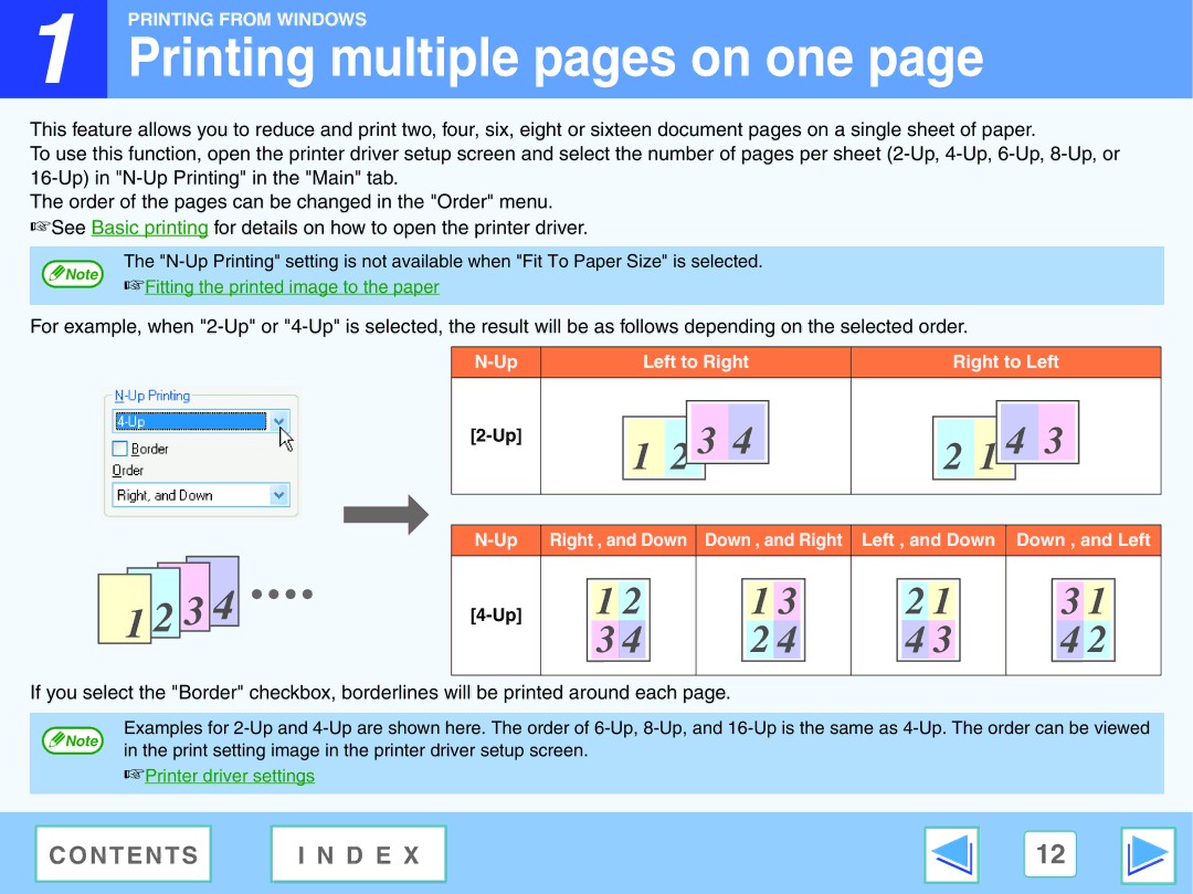 Sharp AR-NB2 A manual Printing multiple pages on one 