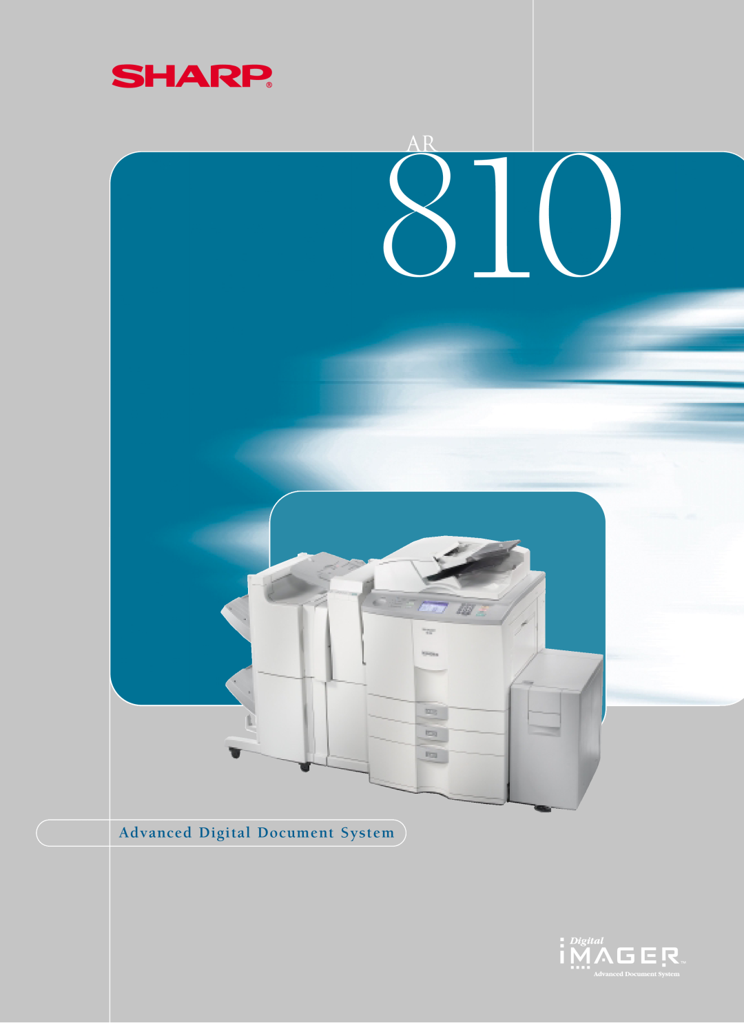 Sharp AR810 manual Advanced Digital Document System 