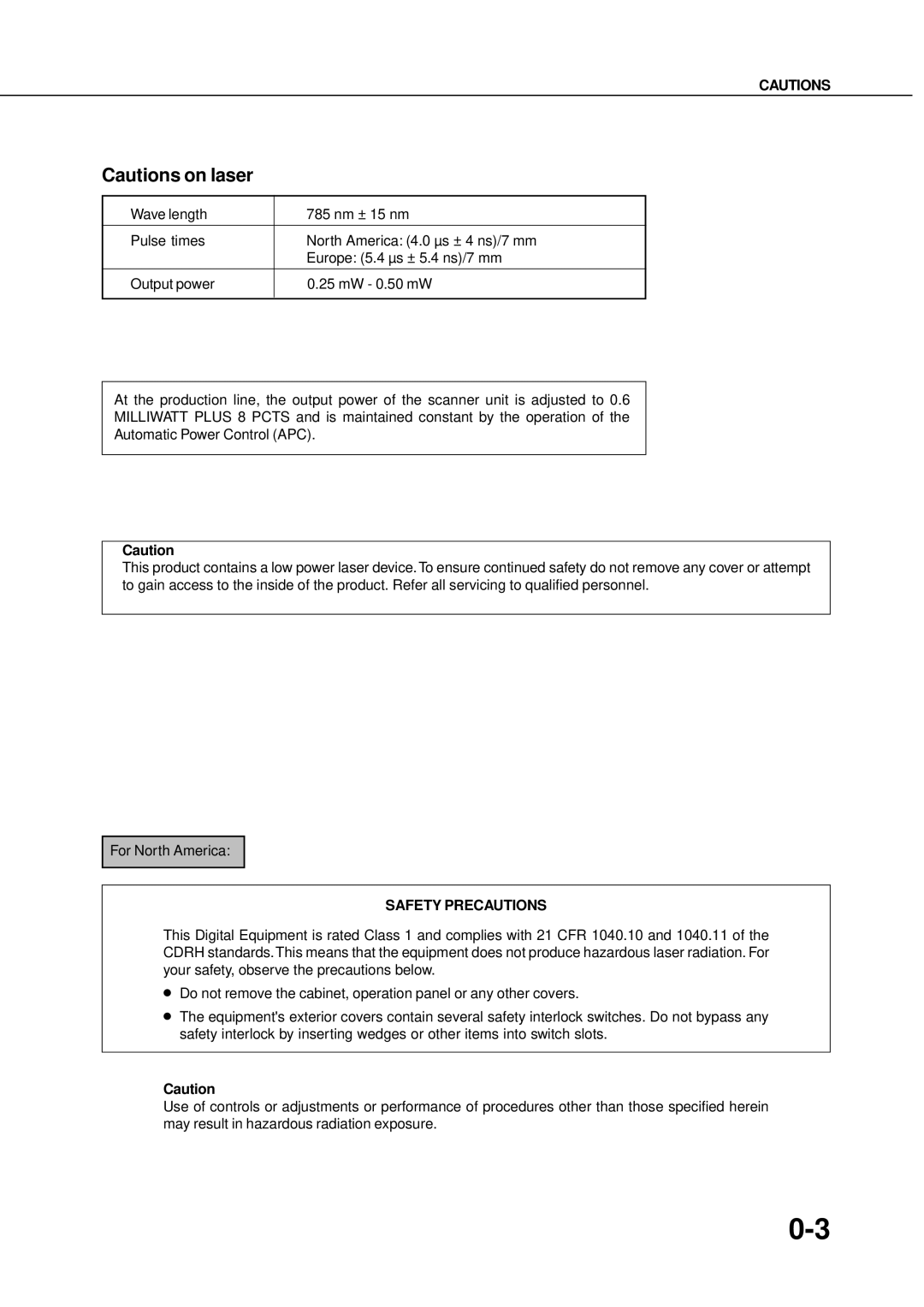 Sharp AR-350, AR_M280 operation manual Safety Precautions 