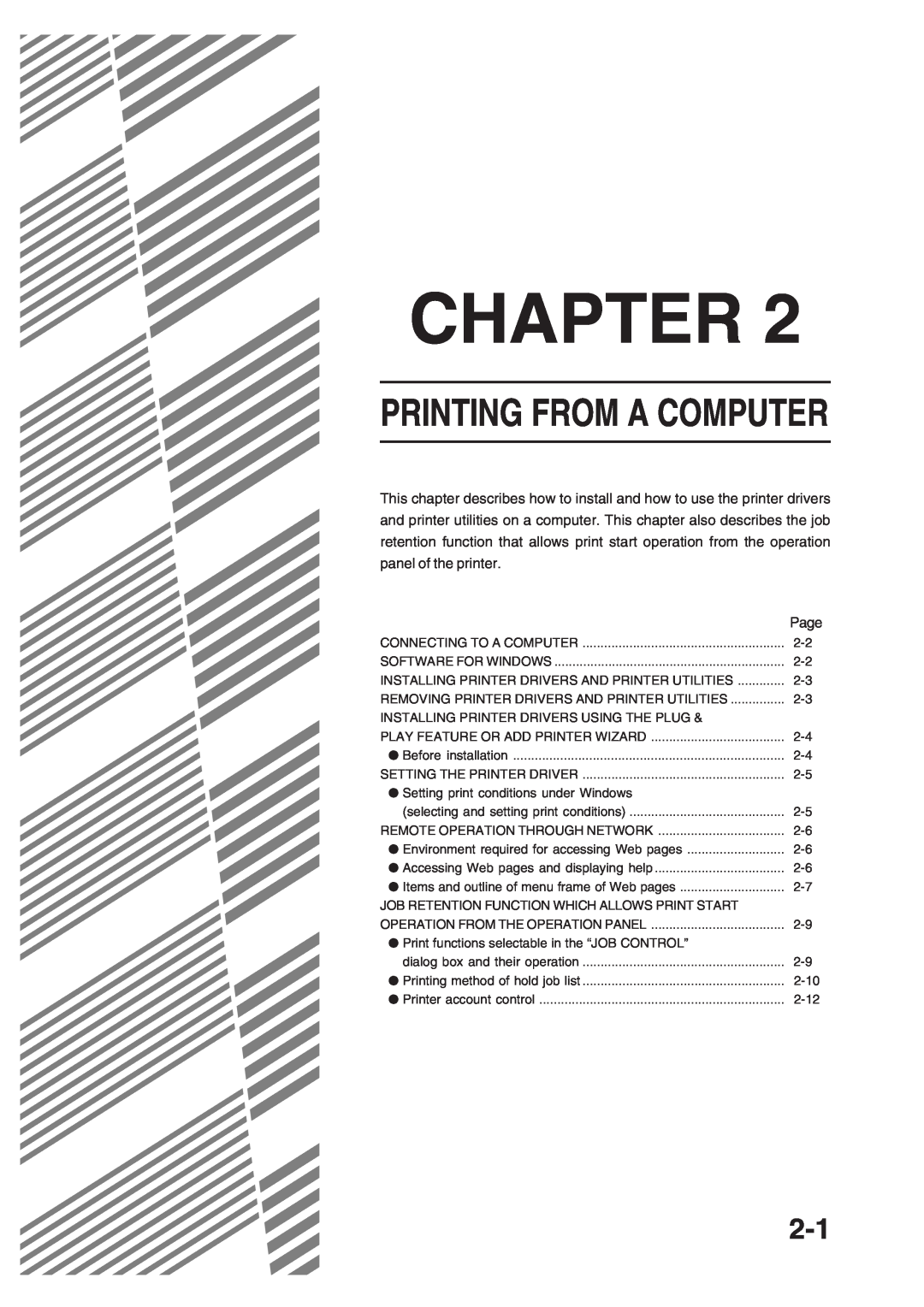 Sharp AR-350, AR_M280 operation manual Chapter, Printing From A Computer 