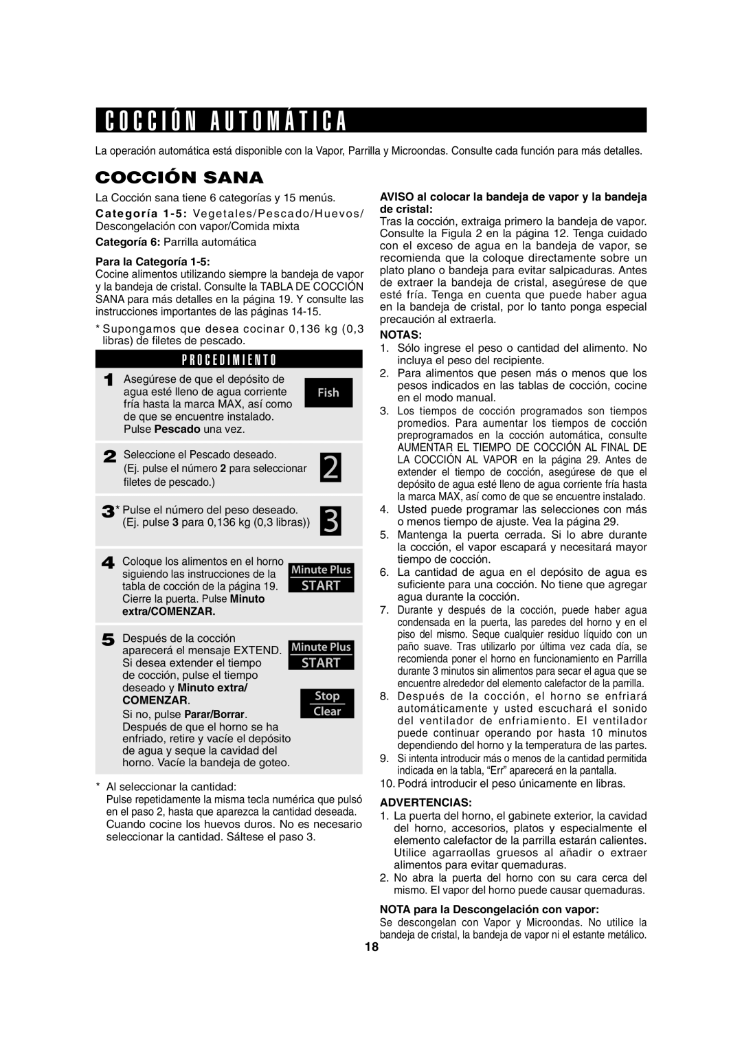 Sharp AX-1100S, AX-1100R operation manual C C I Ó N a U T O M Á T I C a, Cocción Sana, Para la Categoría, Comenzar 