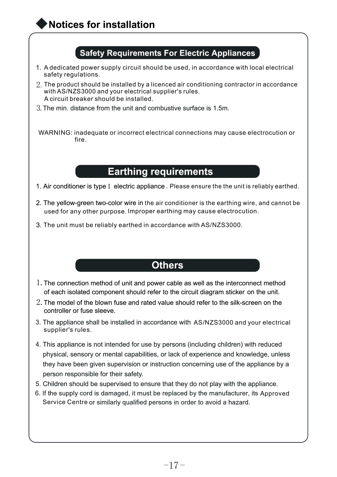 Sharp AY-X12LCJ, AY-X18LCJ, AY-X09LCJ, AE-X12LCJ, AE-X18LCJ, AE-X09LCJ operation manual 