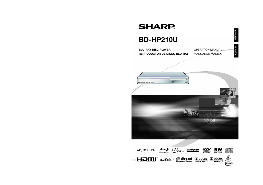 Sharp BD-HP210U operation manual 