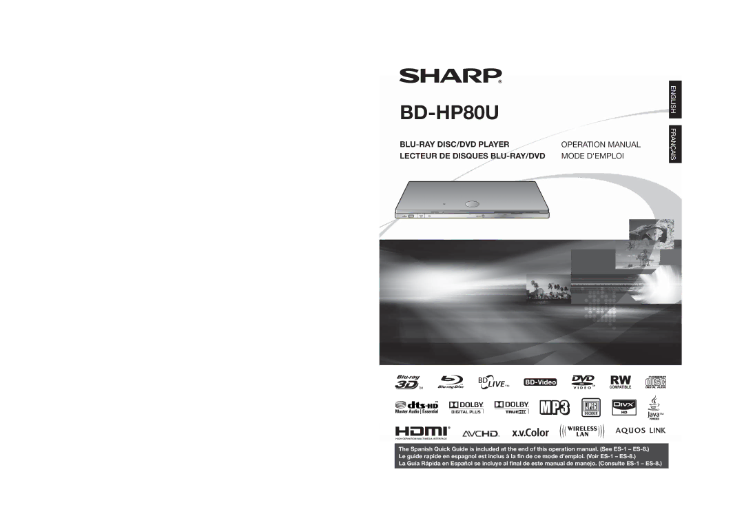 Sharp BD-HP80U operation manual 