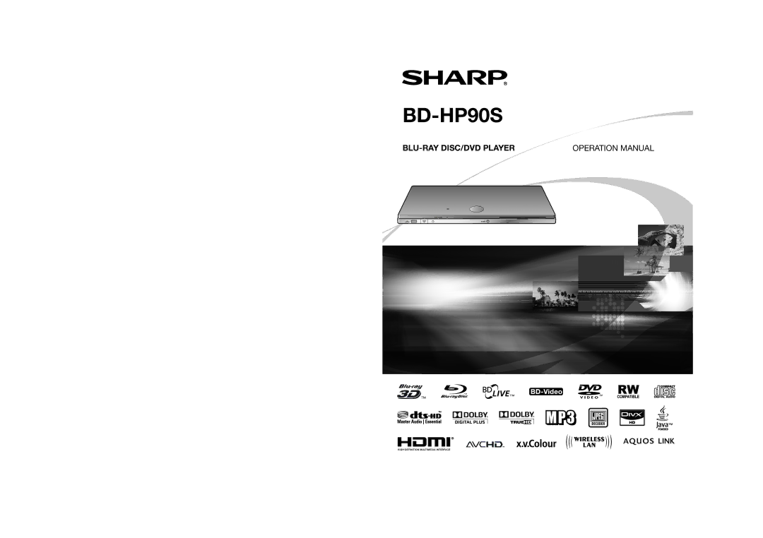 Sharp BD-HP90S operation manual 