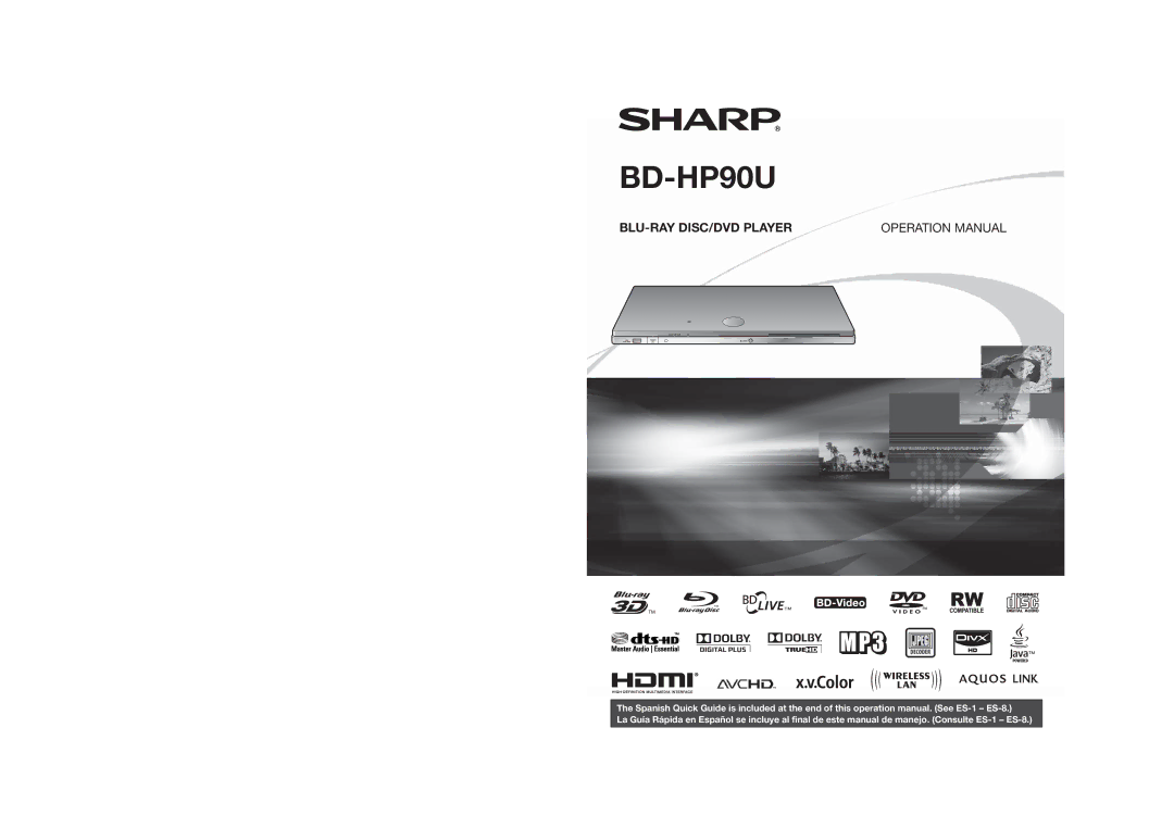 Sharp BD-HP90U operation manual 