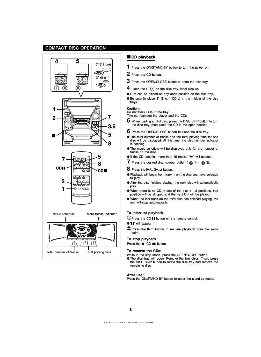Sharp CD-BA200 operation manual 