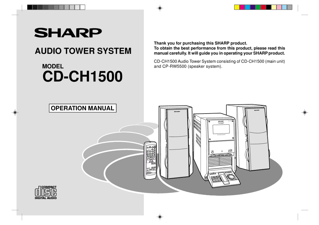 Sharp CD-CH1500 operation manual 