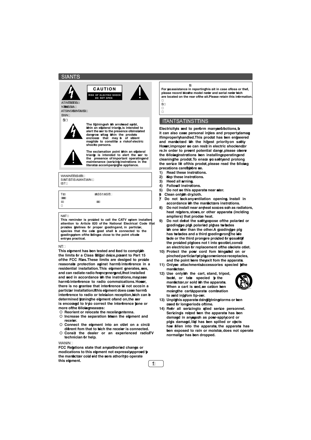 Sharp CD-DH950P operation manual Special Notes, Explanation of Graphical Symbols 