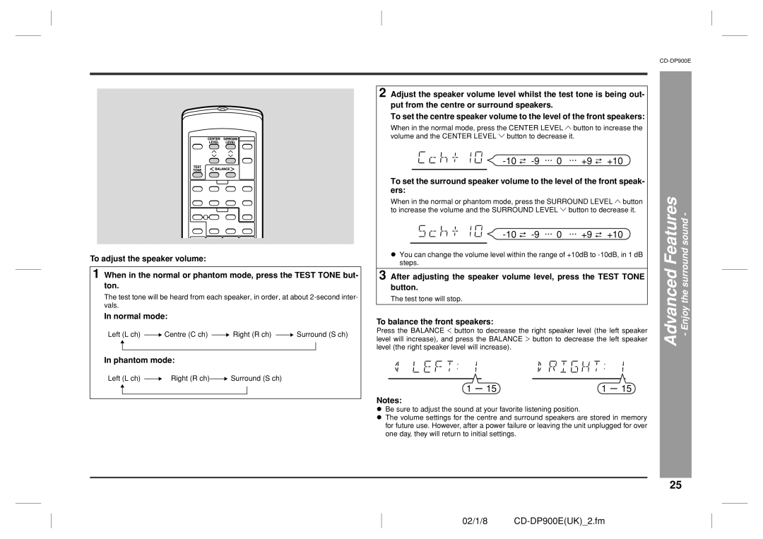 Sharp CD-DP900E operation manual 