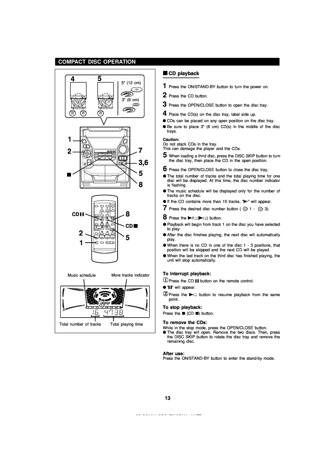 Sharp CD-PC3500 operation manual 