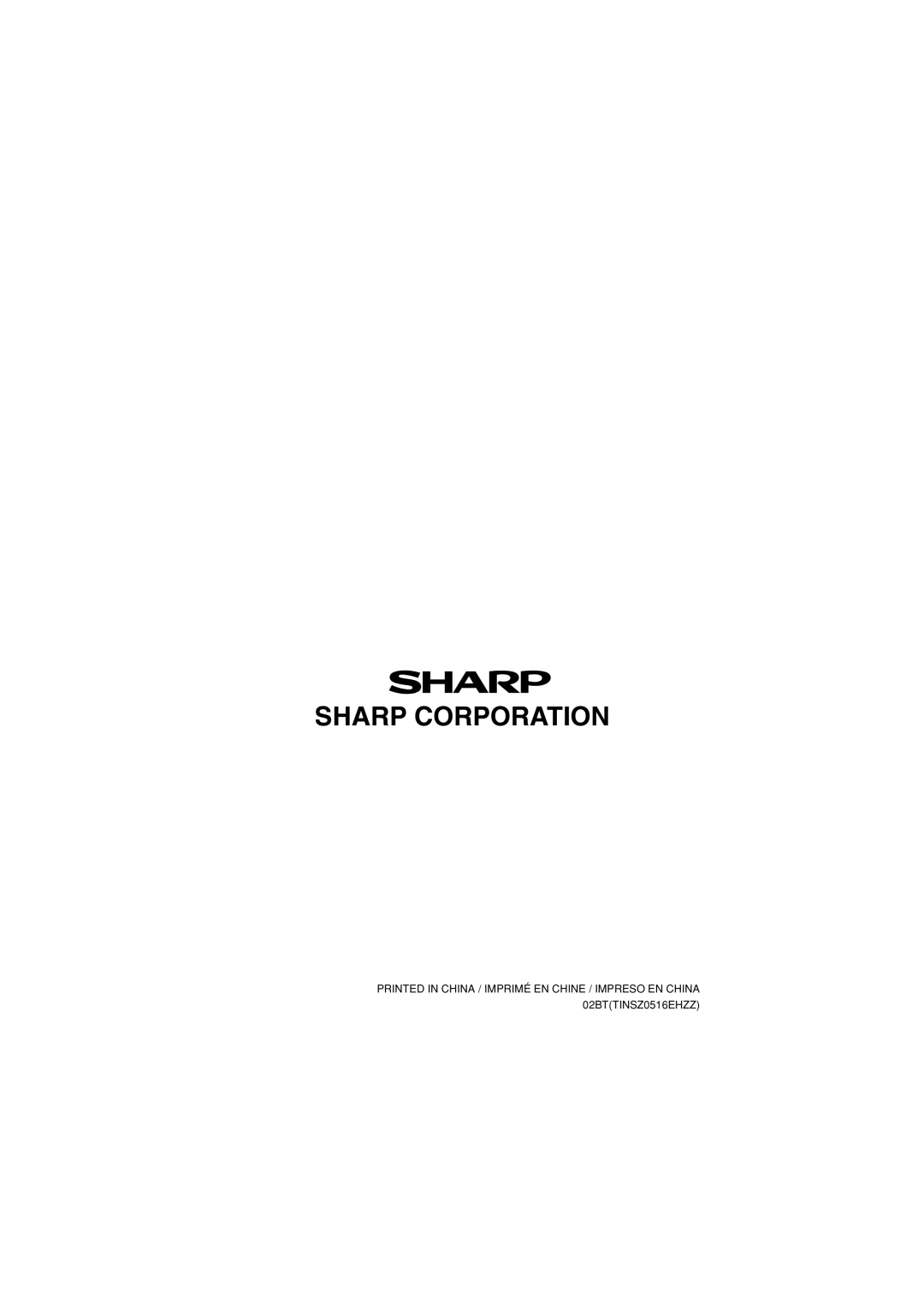 Sharp CS-2194H, CS-1194H operation manual Sharp Corporation 