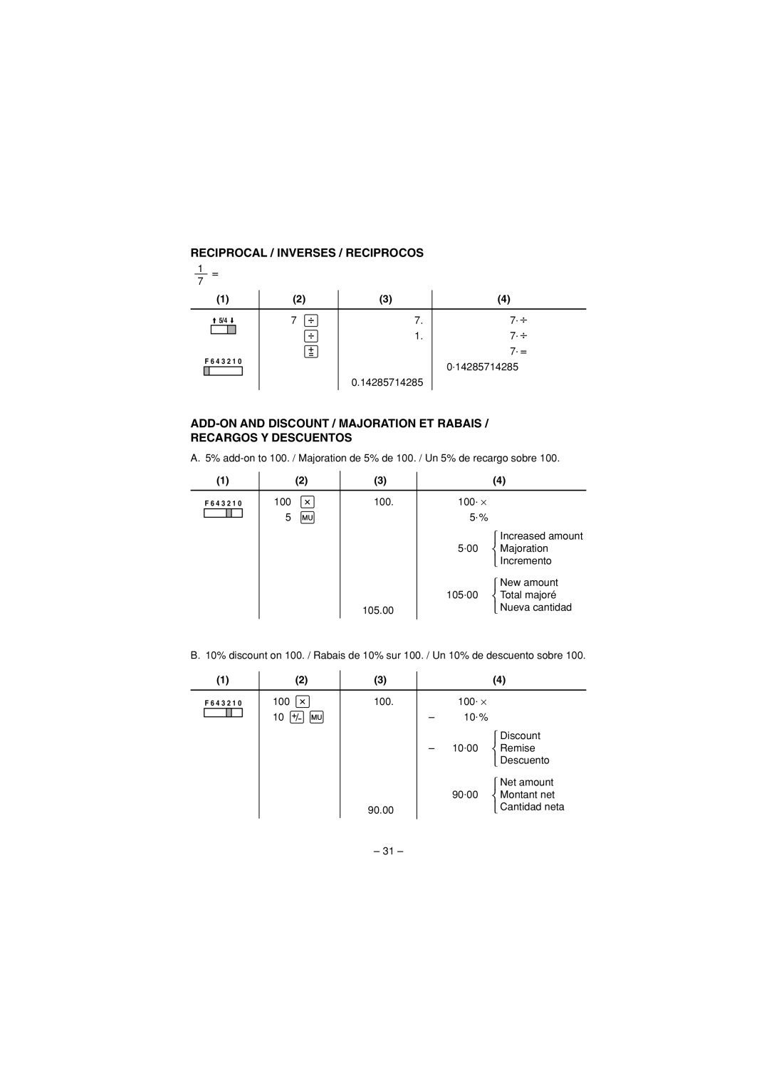 Sharp CS-2635H operation manual 100 