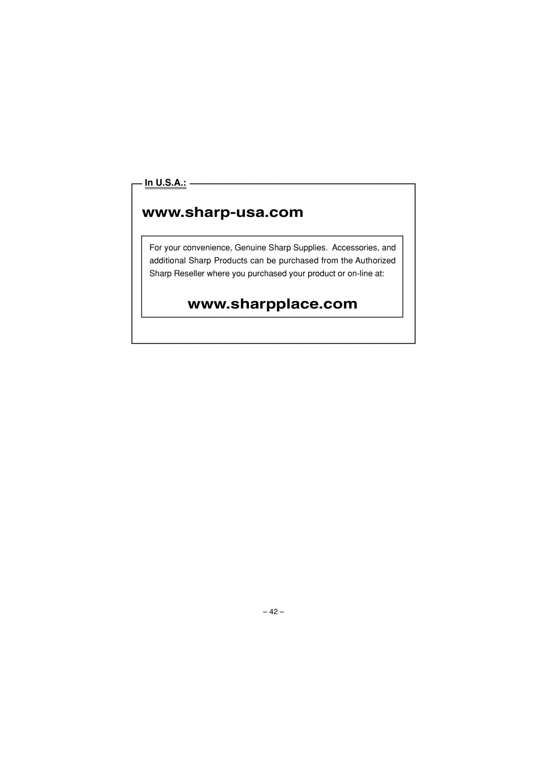 Sharp CS-2635H operation manual U.S.A 