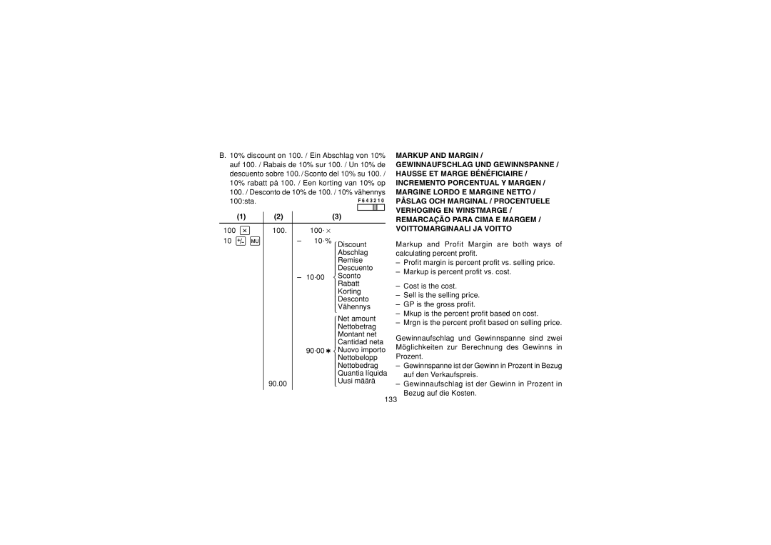 Sharp CS-2635RH operation manual Remise 