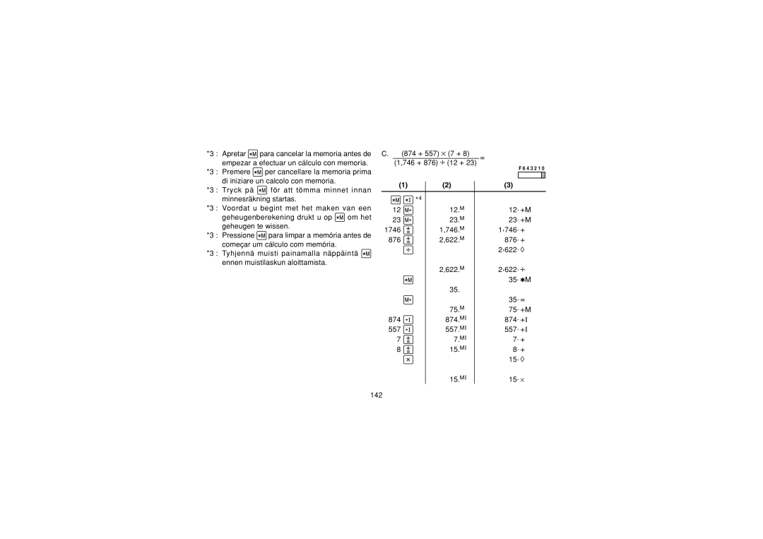 Sharp CS-2635RH operation manual 4 3 2 1 