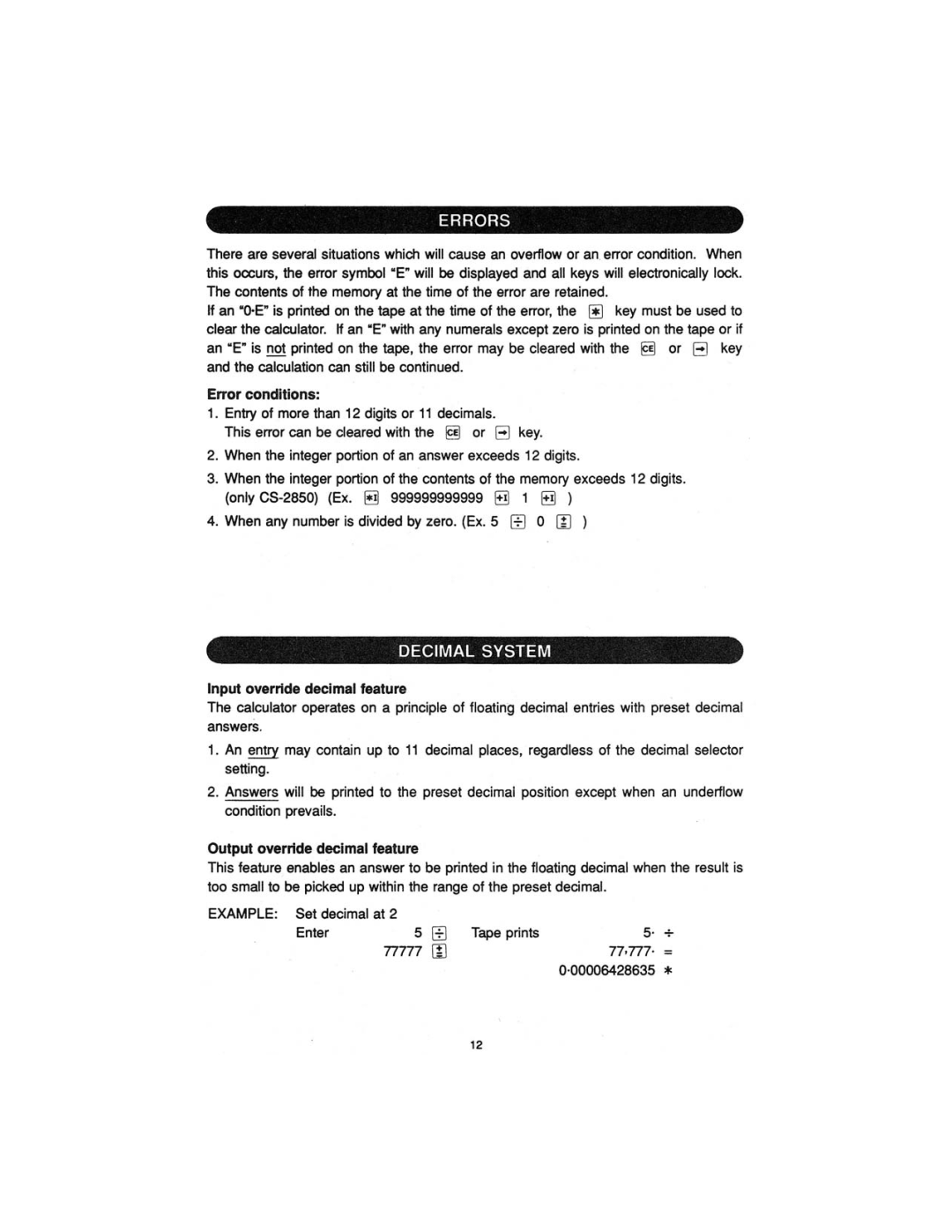 Sharp CS-2800, CS2850A manual 