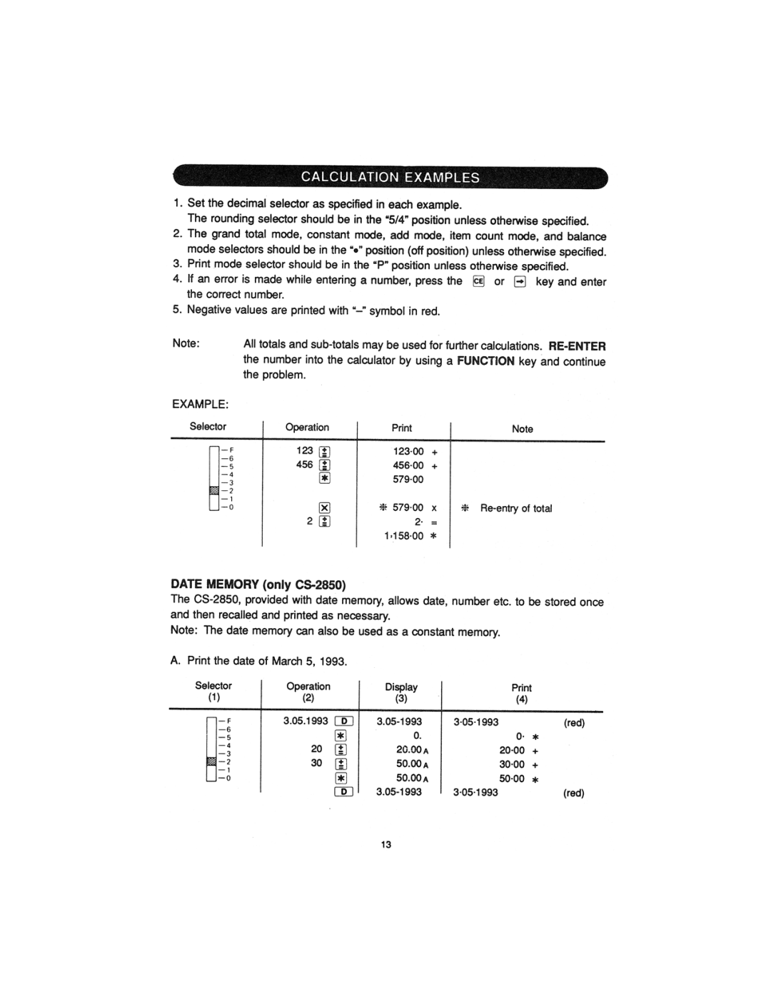 Sharp CS2850A, CS-2800 manual 