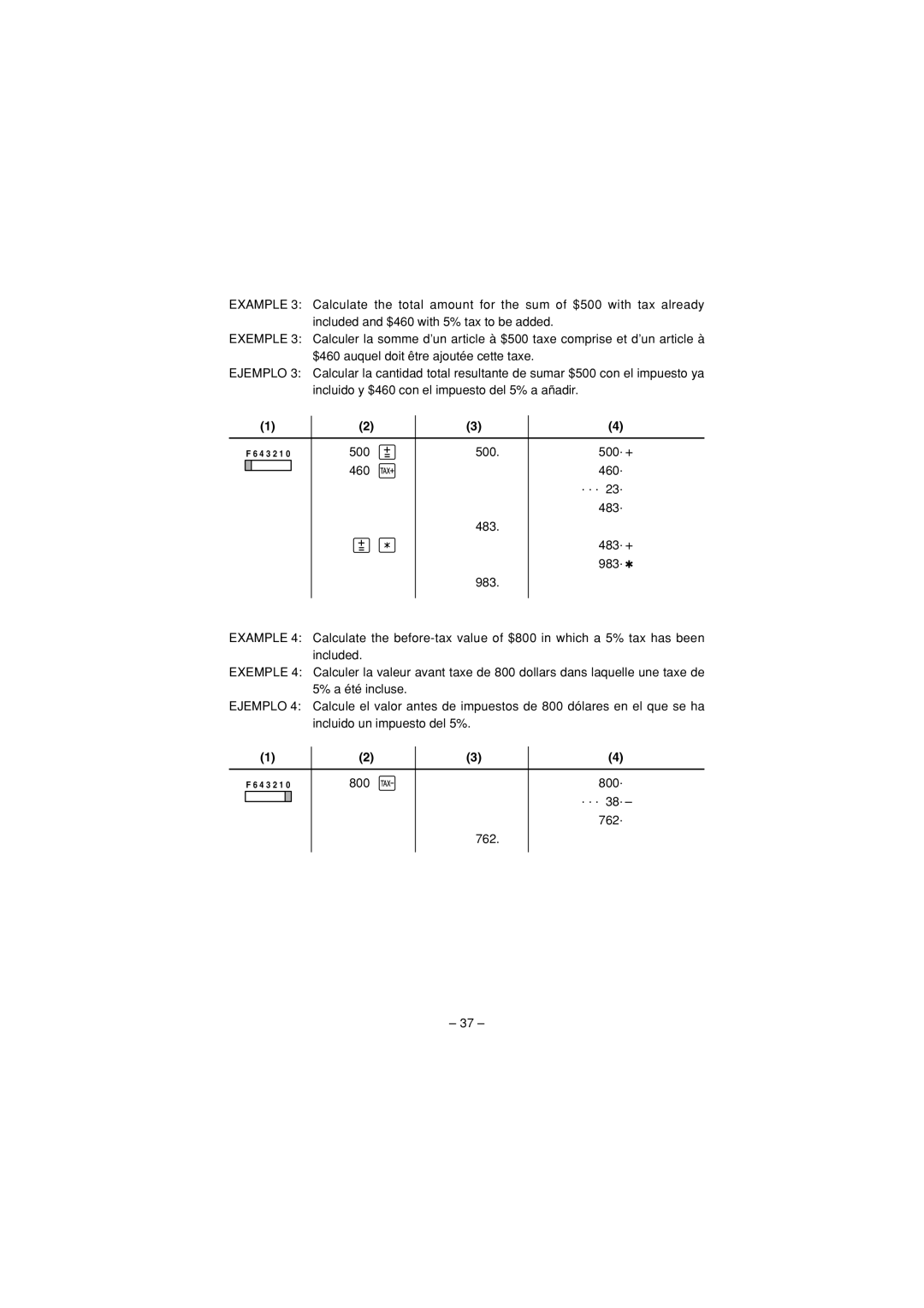 Sharp CS-4194H operation manual 460 483 