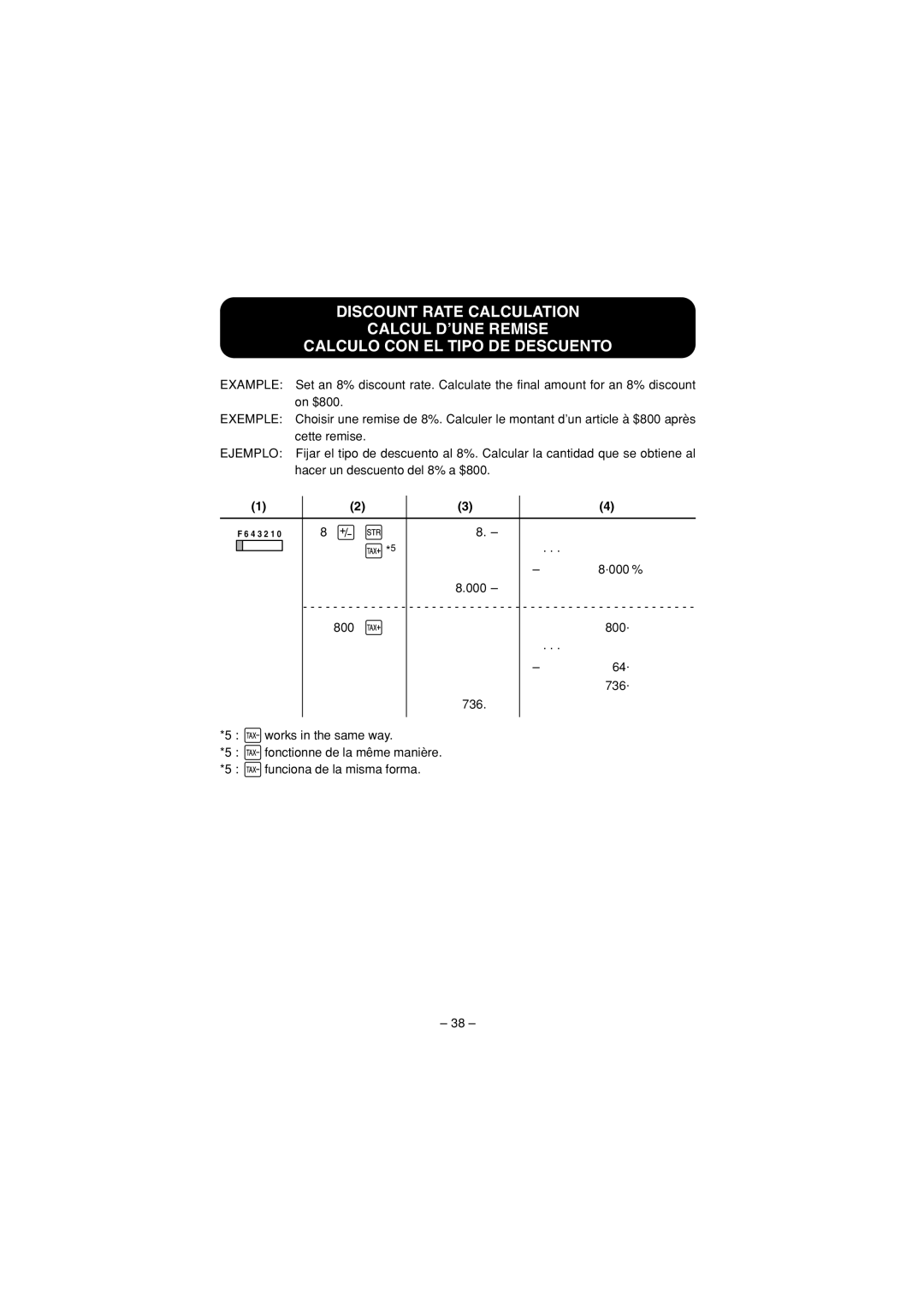 Sharp CS-4194H operation manual 000 % 