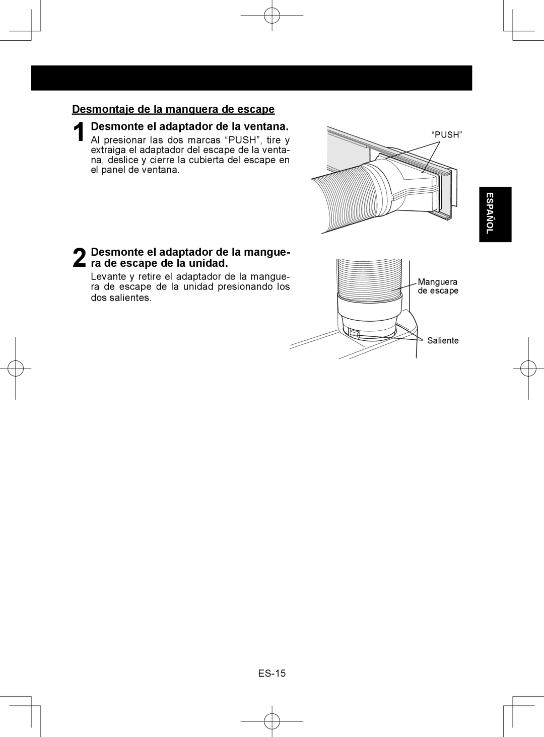 Sharp CV-2P10SC operation manual ES-15 